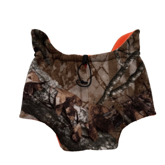 Remington Reversible Fleece Neck Gaiter Camo Orange Winter Ear Flaps Hunting OS - Picture 6 of 12